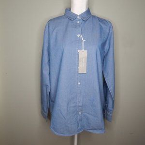 Everlane Women Dnm Blue Shirt sz 12